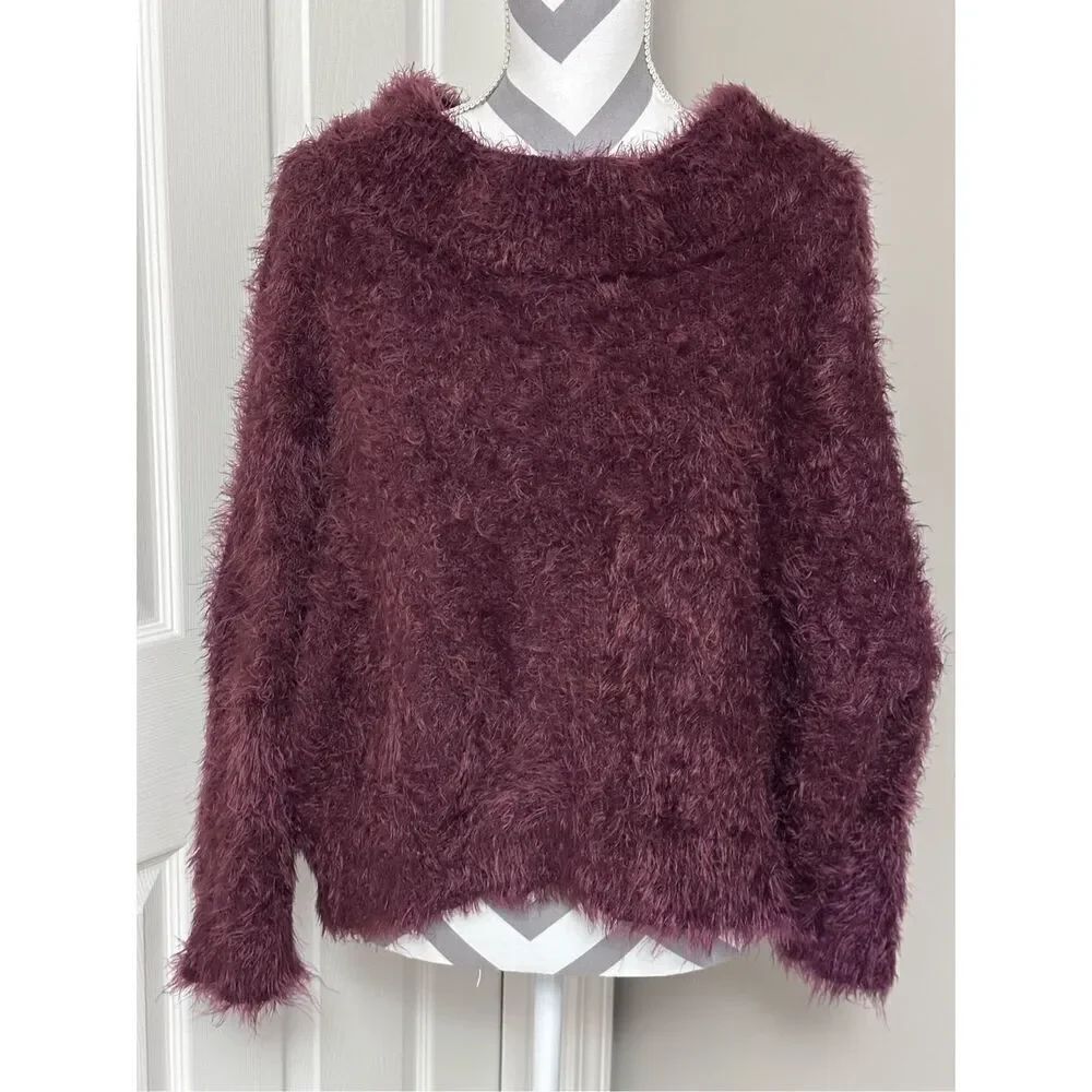 Express eyelash knit sweater